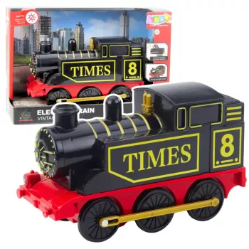 LEAN TOYS Classic Retro Electric Locomotive with Lights and Sounds