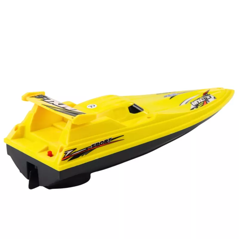 LEAN TOYS Boat Motorboat Floating Yacht Battery Operated Yellow