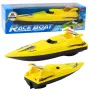 LEAN TOYS Boat Motorboat Floating Yacht Battery Operated Yellow