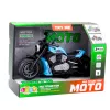 LEAN TOYS Battery Operated Toy Motorcycle Motor Lights Sounds Blue