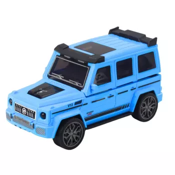 LEAN TOYS Off-Road Car Metal Hidden Car Light Sound White Blue