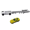 LEAN TOYS Policijas bezceļu auto ar inerces piedziņu, atveramu bagāžnieku, balts