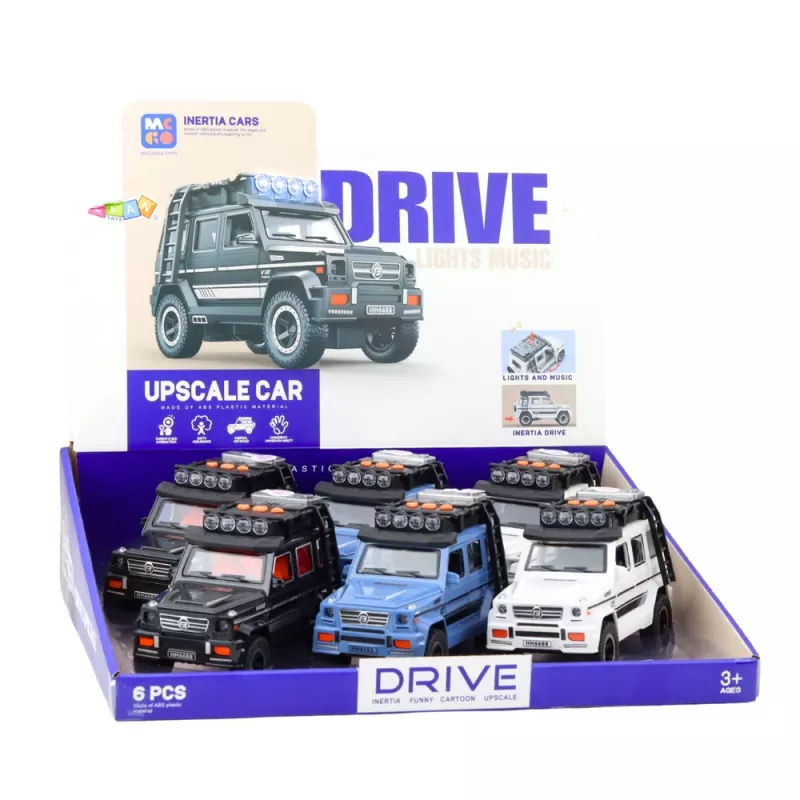 LEAN TOYS Bezceļu Auto HH6688 ar Atveramām Durvīm, Gaismām un Skaņām