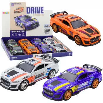 LEAN TOYS GT 500 Race Car Opening Doors Drive Lights Sounds Mix