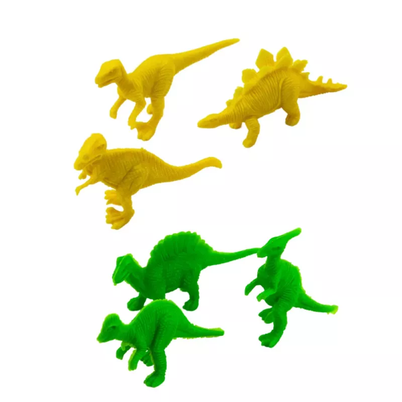 LEAN TOYS Dinosaur Set With Small Figures Moving Sounds Green