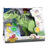 LEAN TOYS Dinosaur Set With Small Figures Moving Sounds Green