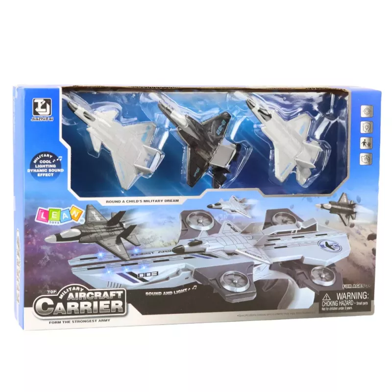 LEAN TOYS Gun Launcher Fighter Planes 3in1 Set Lights Sounds