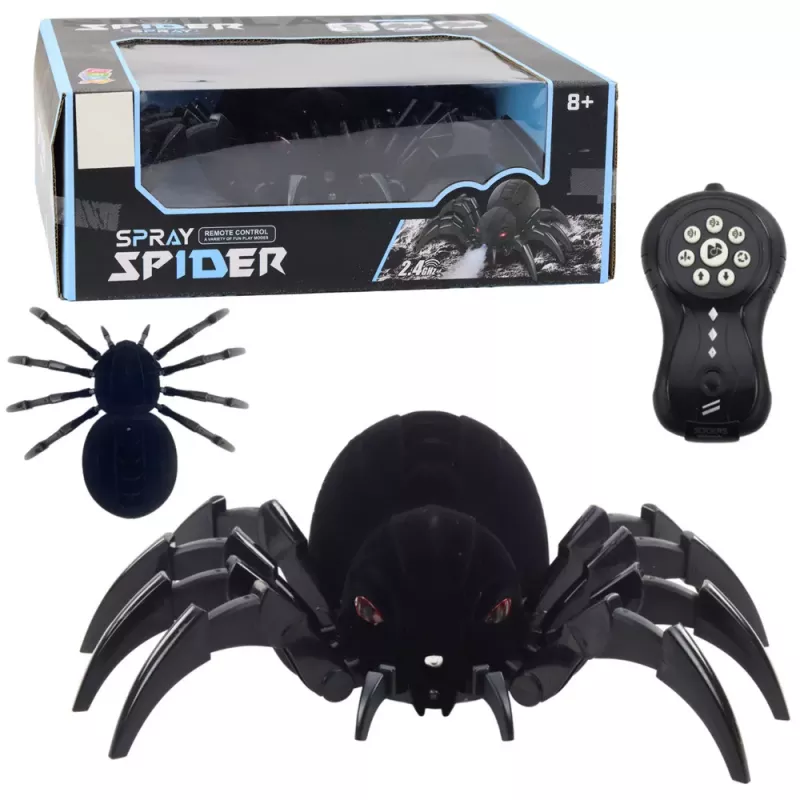 LEAN TOYS RC Black Widow Remote Control Spider Smoke Effect