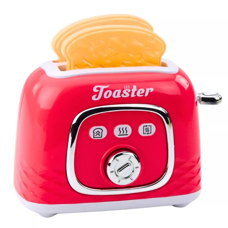 LEAN TOYS Kitchen Appliances Set Toaster Blender Lights Sounds Pink