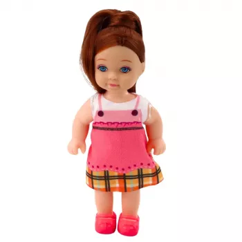 LEAN TOYS Mini Doll Set with Two Puppies, Bed, Bowl, Bottle
