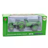 LEAN TOYS Metal Farm Tractor With Trailer Green 1:18