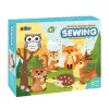 LEAN TOYS Creative Set of Embroidery Felt Forest Animals 6pcs