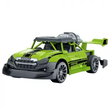 LEAN TOYS Remote Controlled RC Car 1:20 Lights Smoke Effect Green