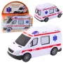 LEAN TOYS Battery Operated Ambulance with Lights and Sounds - White
