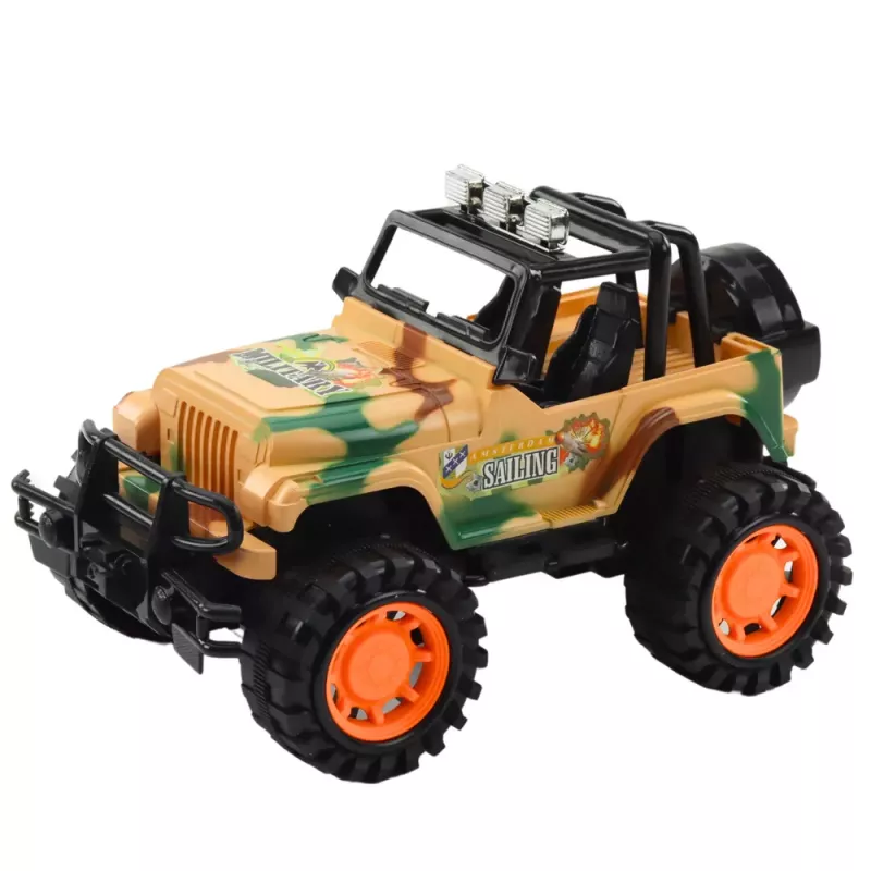 LEAN TOYS Large Military Off-Road Vehicle Beige
