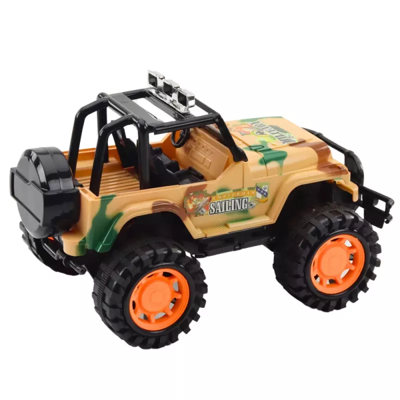 LEAN TOYS Large Military Off-Road Vehicle Beige