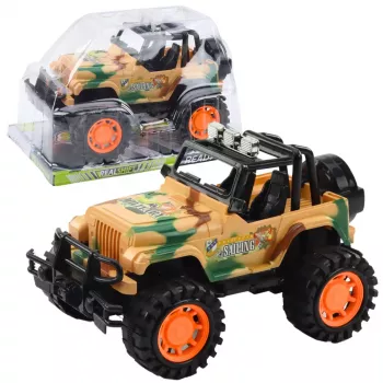LEAN TOYS Large Military Off-Road Vehicle Beige