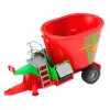 LEAN TOYS Agricultural Farm Tractor With Trailer Feed Mixer Red 60cm