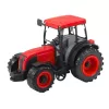 LEAN TOYS Agricultural Farm Tractor With Green and Yellow Trailer Red 50cm