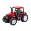 LEAN TOYS Agricultural Farm Tractor with Green Trailer and Hay Red 62cm
