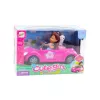 LEAN TOYS Mini Doll Car Cabriolet Dog Set