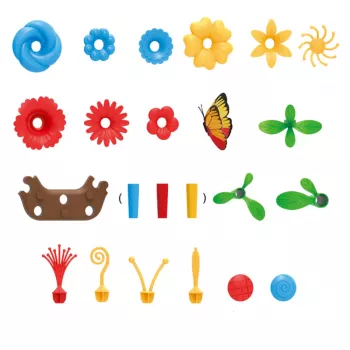 LEAN TOYS DIY Flower Garden Building Blocks 148 Pieces