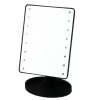 LEAN Cosmetic Mirror 16 LED Diodes With Stand Adjustable Black