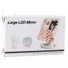 LEAN Cosmetic Mirror 16 LED Diodes With Stand Adjustable Black