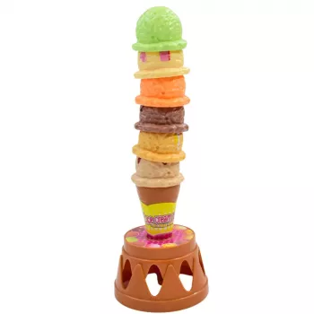 LEAN TOYS Ice Cream Tower Arcade Game Colorful Knobs 17 pcs.