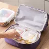 LEAN Thermal Insulating Breakfast Bag ar regulējamu siksnu, rozā, 27cm