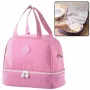 LEAN Thermal Insulating Breakfast Bag ar regulējamu siksnu, rozā, 27cm