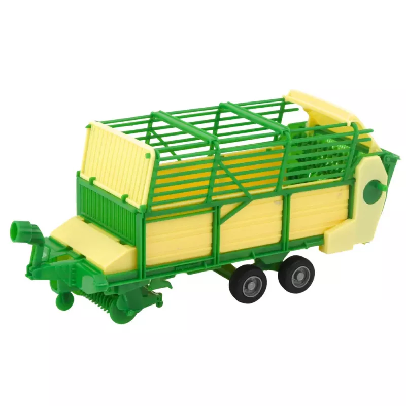LEAN TOYS Agricultural Farm Tractor With Green and Yellow Trailer Green 50cm