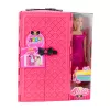 LEAN TOYS Doll with Wardrobe Accessories Pink Clothes Fashion Dress Up Set