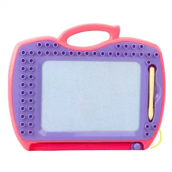 LEAN TOYS Magnetic Board With Slider Stamps Patterns Pink