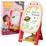 LEAN TOYS Double-sided Magnetic Board Penguin Game Set Accessories 56pcs Pink