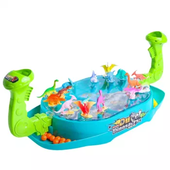 LEAN TOYS Arcade Game Ballsaurs Knocking Down Dinosaurs Shooting