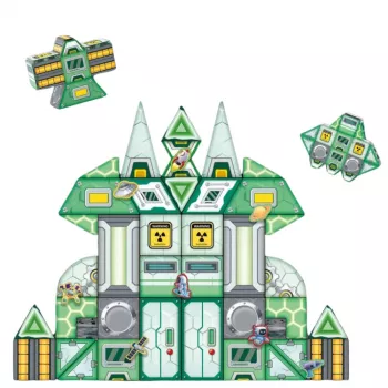 LEAN TOYS Magnetic Blocks Space Space Station 4D 66pcs