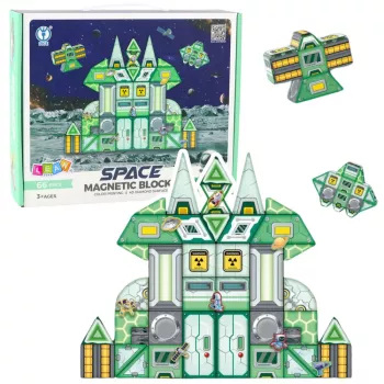 LEAN TOYS Magnetic Blocks Space Space Station 4D 66pcs
