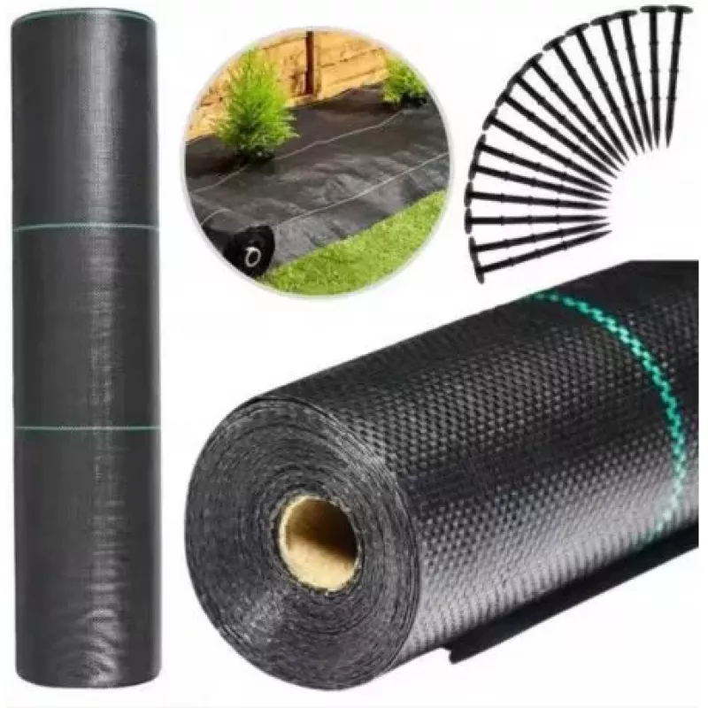 LEAN Black Agrotextile 100 cm x 50 m UV 70 g Anti-weed Agrotextile + Anchors