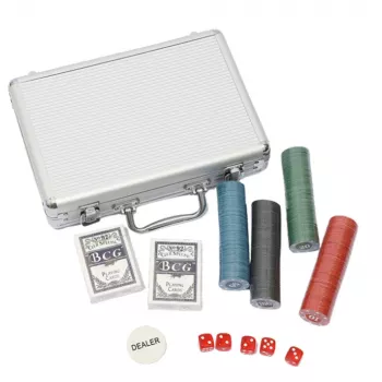 LEAN TOYS Professional Poker Set 500 pcs Aluminum Case