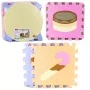 LEAN TOYS Soft Puzzle Educational Mat EVA Foam Pastel Animals 16 pcs.