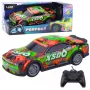 LEAN TOYS Remote Controlled Racing Car with Light-Up Body Orange and Green