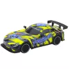 LEAN TOYS RC Racing Car with Illuminated Body Yellow