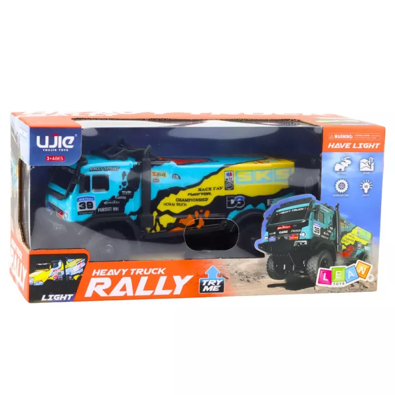 LEAN TOYS Remote Controlled Truck RC Remote Control Sounds Blue