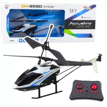 LEAN TOYS RC Aviator DH-859D LED 360° Remote Controlled Helicopter