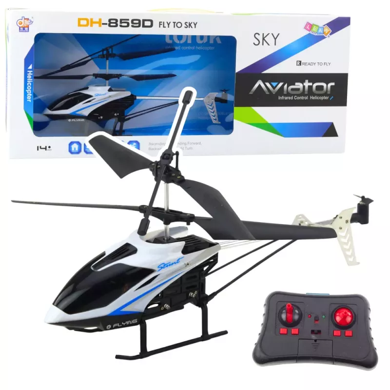 LEAN TOYS RC Aviator DH-859D LED 360° Remote Controlled Helicopter