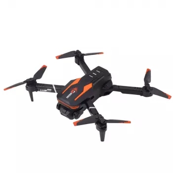 LEAN TOYS Remote Controlled Drone LU800 Camera LED Lights Orange