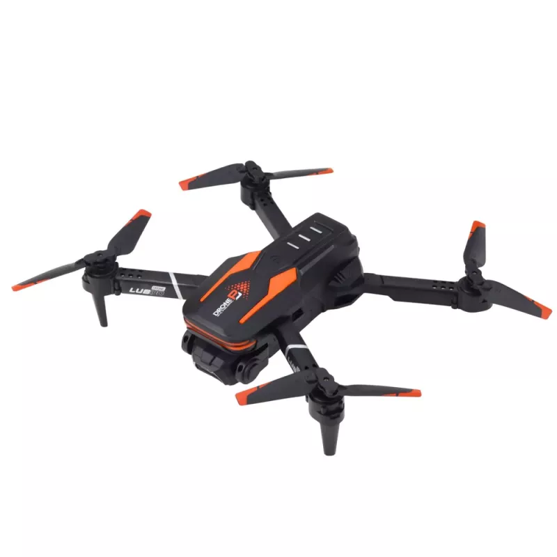LEAN TOYS Remote Controlled Drone LU800 Camera LED Lights Orange