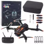 LEAN TOYS Remote Controlled Drone LU800 Camera LED Lights Orange