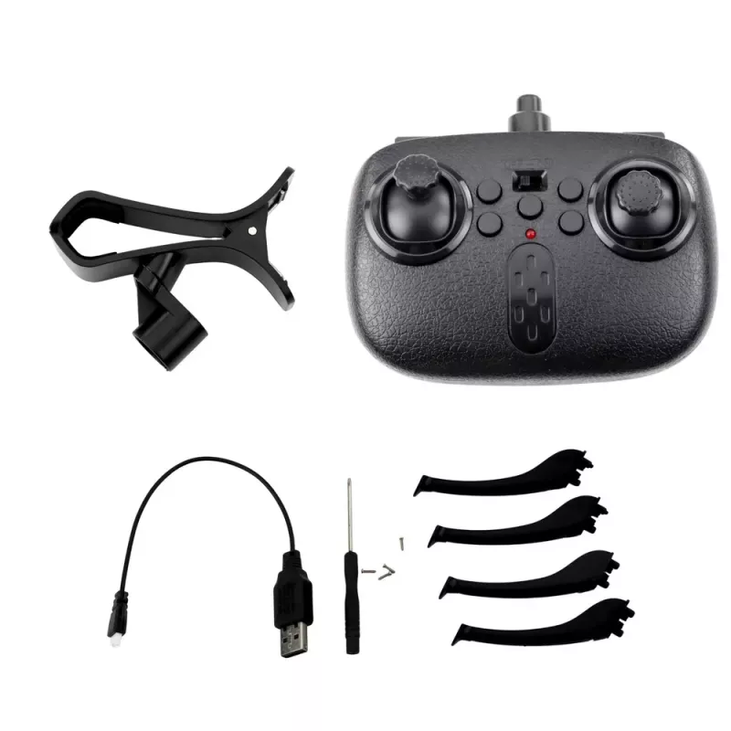 LEAN TOYS Y30 Ar tālvadību vadāms dronis ar LED gaismām, 6 asu žiroskops, 360° rotācija, 2.4GHz 4 kanālu kvadrokopteris